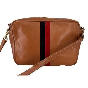 Clare V. Midi Sac Natural Rustic Crossbody Purse Bag Leather